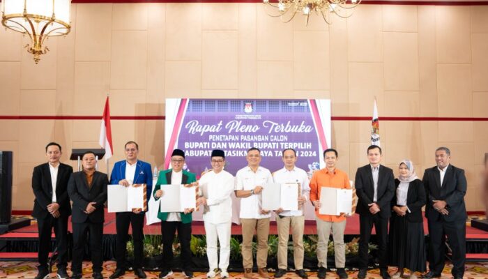 KPU Kabupaten Tasikmalaya Tetapkan Cecep Nurul Yakin dan Asep Sopari Sebagai Kepala Daerah Terpilih