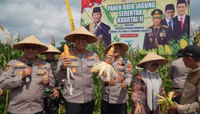 Program Nasional Ketahanan Pangan, Polres Tasikmalaya Gelar Panen Raya di Margalaksana