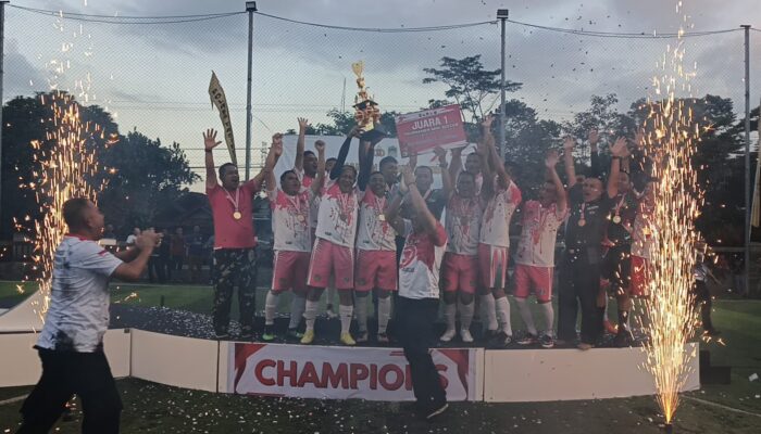 Kodim 0612/Tasikmalaya Juara Turnamen Mini Soccer HUT Bhayangkara ke-79 1 polres cup3