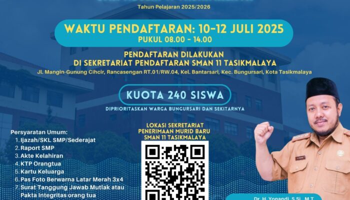 Kontroversi PPDB SMA 11 Tasikmalaya: Pamflet Penerimaan Siswa Baru Langgar Aturan Gubernur?