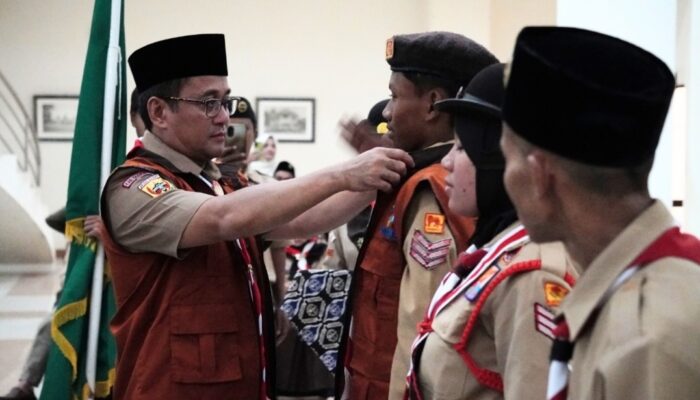 Bupati Tasikmalaya Lepas 77 Peserta Jambore Pramuka Jawa Barat 2025