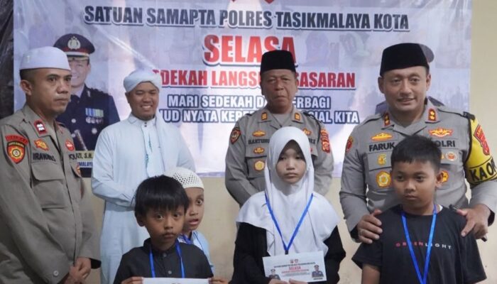 Kapolres Tasikmalaya Kota Ajak Masyarakat Biasakan Sedekah Lewat Program SELASA