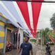 Kampung Pajagan Bentangkan Bendera Merah Putih 100 Meter Sambut HUT RI ke-80