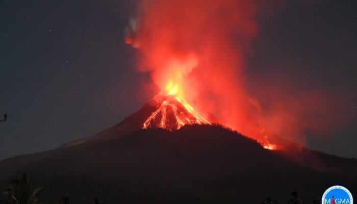 Lagi, Gunung Lewotobi Laki-laki Erupsi, Status Sampai Selasa Pagi Masih Awas