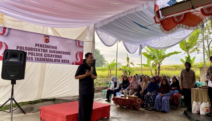 Peresmian Polsubsektor Sukahening, Camat Ucu: Ini Impian Warga Sejak Lama