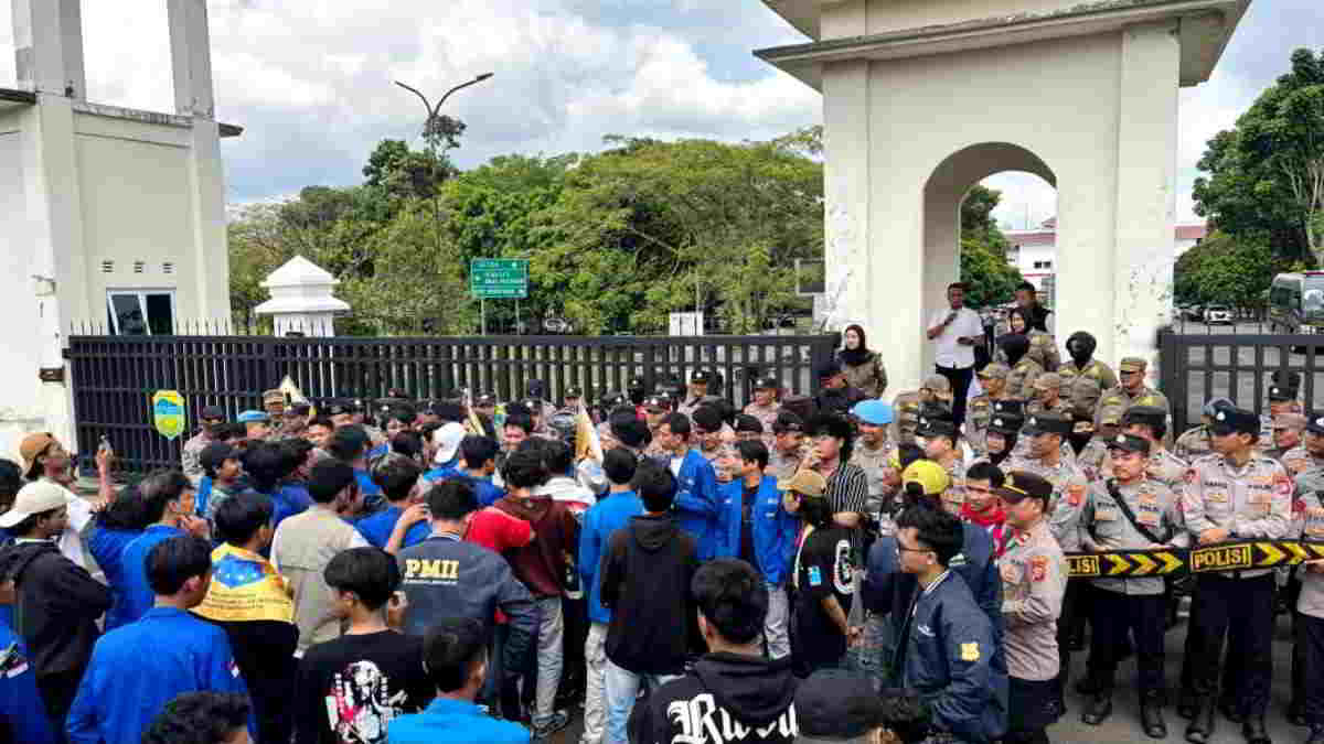 Geram Banyak Persoalan Terabaikan PMII Gelar Aksi Damai di Kantor Bupati Tasikmalaya