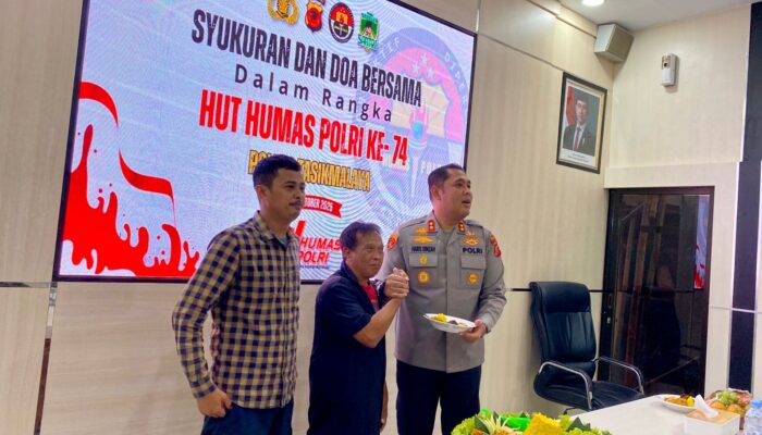 Sinergi Polri, Polres Tasikmalaya Rayakan HUT ke-74 Humas Polri bersama Pokja Media