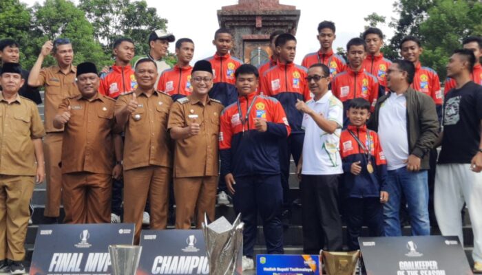 Pemkab Tasikmalaya Apresiasi Juara Nasional Futsal dari SMKN Bantarkalong