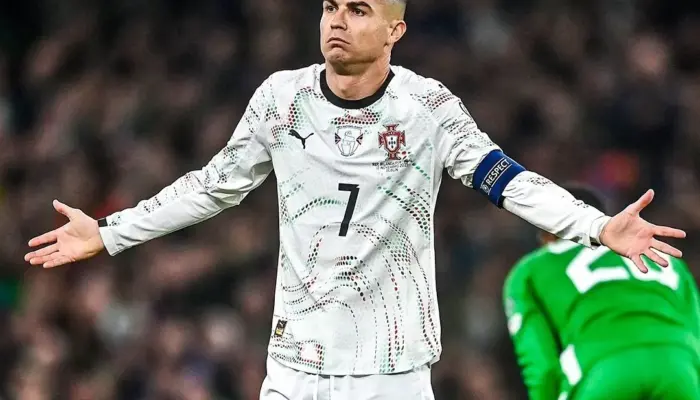 Portugal Tumbang 0-2 dari Irlandia, Ronaldo Kartu Merah di Kualifikasi Piala Dunia 2026