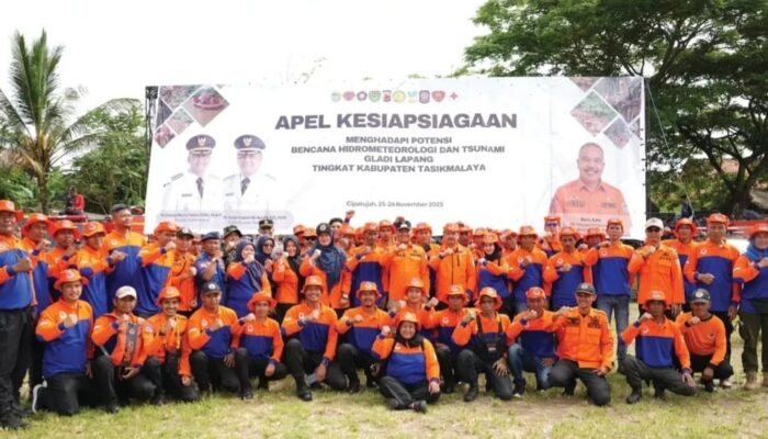 Wabup Tasikmalaya Pimpin Apel Siaga, Perkuat Kesiapsiagaan Bencana di Cipatujah 