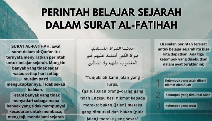 Rahasia Surat Al-Fatihah: Ternyata Mengandung Perintah untuk Belajar Sejarah