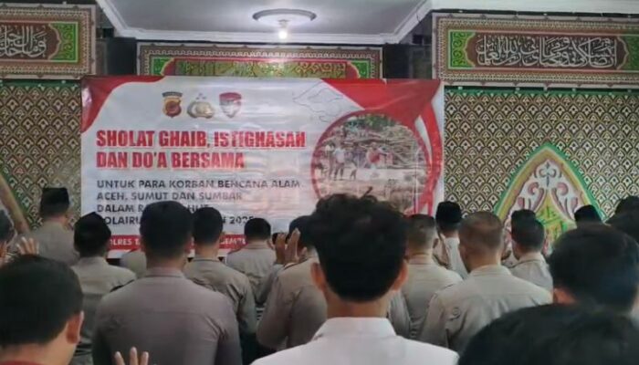 Polres Tasikmalaya Turut Berduka, Gelar Doa dan Shalat Gaib untuk Korban Bencana Sumatera 
