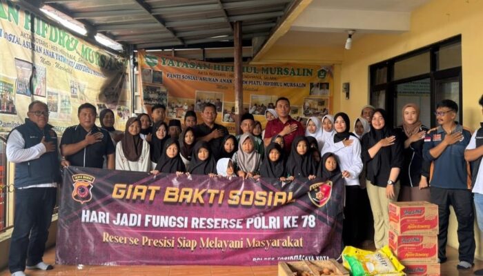 Polres Tasikmalaya Kota Gelar Baksos HUT Reserse ke-78, Santuni Panti Asuhan dan Panti Jompo