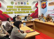 Dari Pos PAM Gentong, Kapolres Tasikmalaya Kota Ikuti Anev Quick Win Presisi Mabes Polri