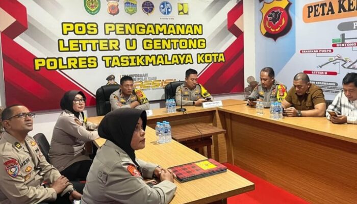 Dari Pos PAM Gentong, Kapolres Tasikmalaya Kota Ikuti Anev Quick Win Presisi Mabes Polri