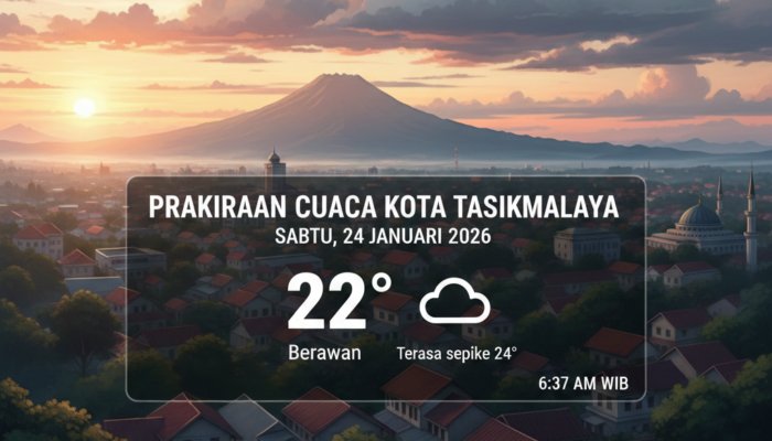 Cuaca Kota Tasikmalaya Sabtu 24 Januari 2026: Pagi Terasa Dingin, Cek Prediksi Lengkapnya!