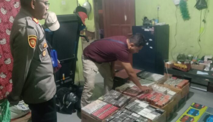 Polsek Cisayong Ungkap Peredaran Rokok Ilegal, 53.240 Batang Disita