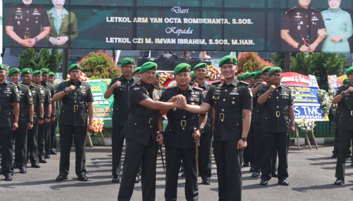 Tongkat Komando Dandim 0612/Tasikmalaya Resmi Berpindah, Letkol Czi M. Imvan Ibrahim Jabat Komandan Baru