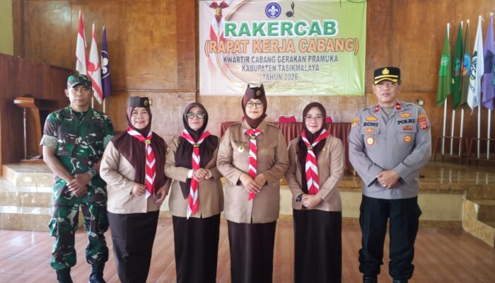 Raker Kwarcab Pramuka Tasikmalaya Perkuat Sinergi TNI–Polri dalam Pembinaan Generasi Muda