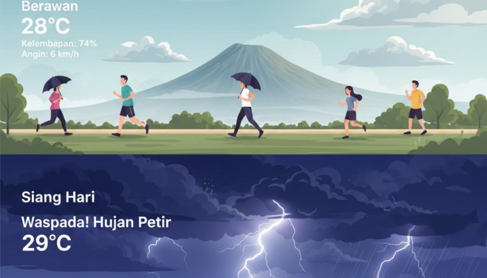 Prakiraan Cuaca Kabupaten Tasikmalaya Hari Ini Minggu 25 Januari 2026: Waspada Perubahan Cuaca Siang hingga Sore