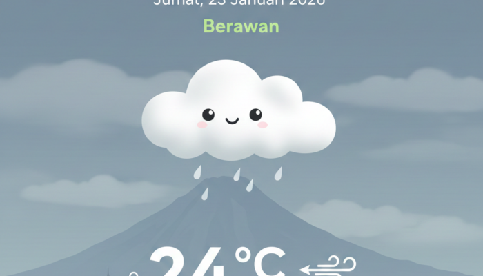 Prakiraan Cuaca Kota Tasikmalaya Jumat 23 Januari 2026: Berawan, Suhu 24 Derajat