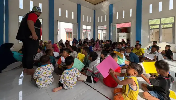 Dongeng Ceria Hadirkan Zona Anak di Aceh Tamiang, Ruang Aman Anak Pascabencana