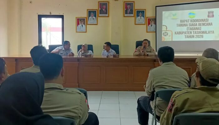 FK Tagana Kabupaten Tasikmalaya Perkuat Sinergi Lewat Rapat Koordinasi Bersama Dinas Sosial