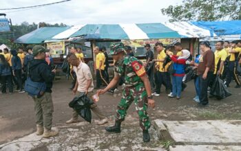 TNI-Polri hingga Warga Bersihkan Situ Gede Tasikmalaya, Wujud Arahan Presiden Jaga Lingkungan