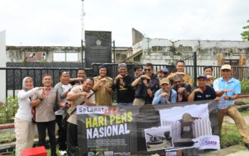 HPN 2026 di Tasikmalaya, Jurnalis Turun Tangan Rawat Tugu Koperasi Bersejarah