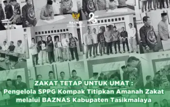 6 SPPG Tunaikan Zakat di BAZNAS Tasikmalaya, Dana Terkumpul Capai Rp 58 Juta