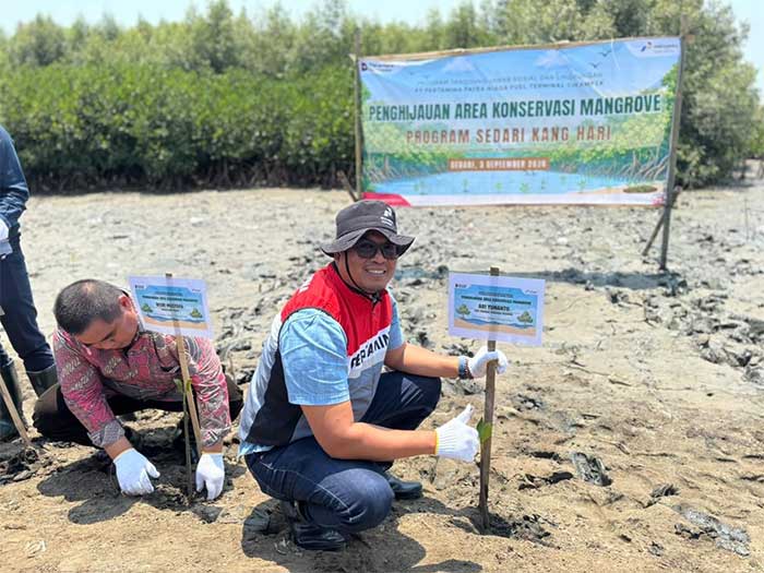 Pertamina Patra Niaga RJBB Kolaborasi dengan Masyarakat Tanam 3.000 Bibit
